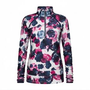 Lululemon Miss Misty PulloverInky Floral Ghost Inkwell Bumble Berry Sz 4